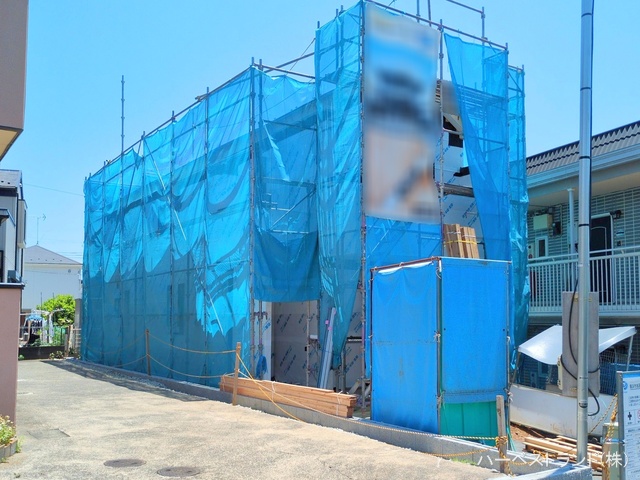 神奈川県横浜市旭区白根6丁目の新築戸建てシート写真 2025年6月4日撮影