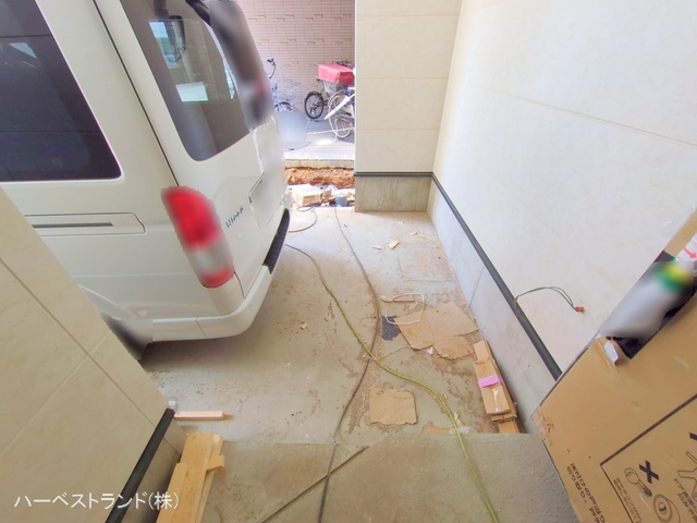 神奈川県川崎市幸区塚越２丁目の新築戸建て外構写真 2025年5月19日撮影