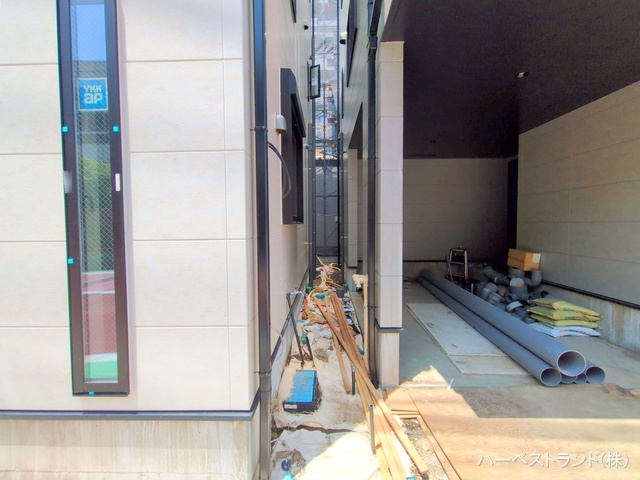 神奈川県川崎市幸区塚越２丁目の新築戸建て外構写真 2025年5月19日撮影