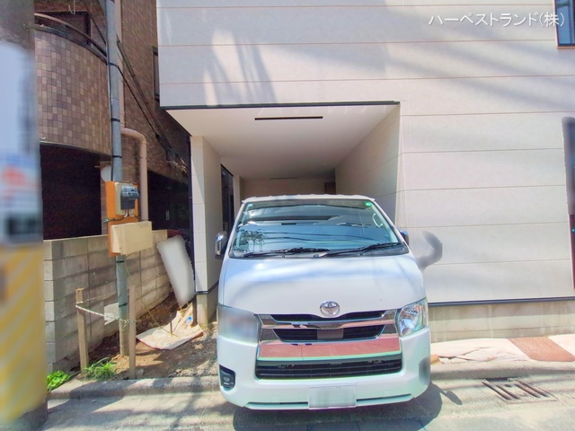 神奈川県川崎市幸区塚越２丁目の新築戸建て外構写真 2025年5月19日撮影