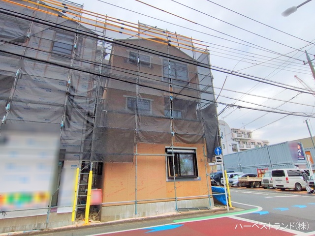 神奈川県川崎市幸区塚越２丁目の新築戸建て上棟写真 2025年3月30日撮影