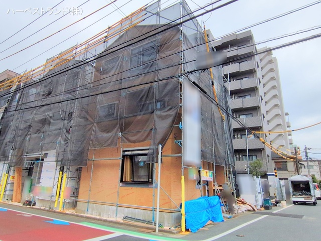 神奈川県川崎市幸区塚越２丁目の新築戸建て上棟写真 2025年3月30日撮影