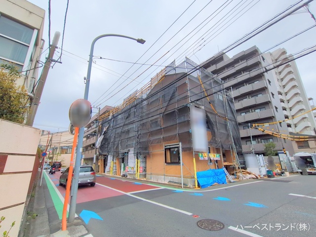 神奈川県川崎市幸区塚越２丁目の新築戸建て上棟写真 2025年3月30日撮影