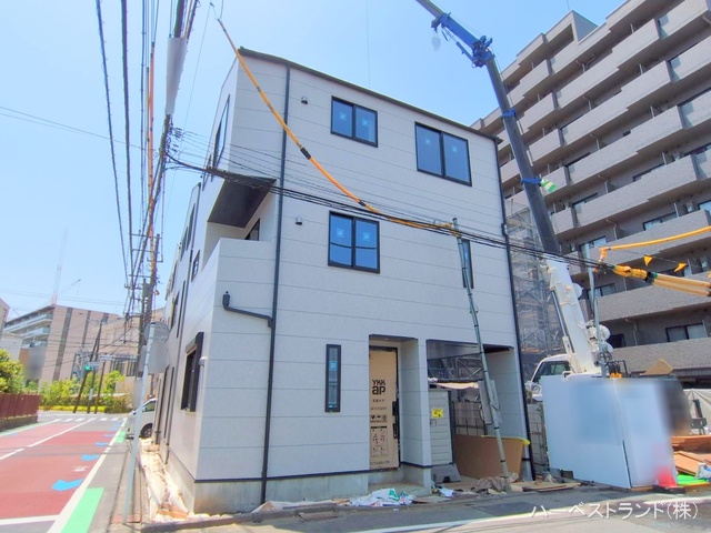 神奈川県川崎市幸区塚越２丁目の新築戸建て外構写真 2025年5月19日撮影
