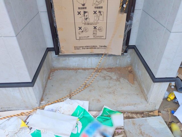 神奈川県川崎市幸区塚越２丁目の新築戸建て外構写真 2025年5月19日撮影