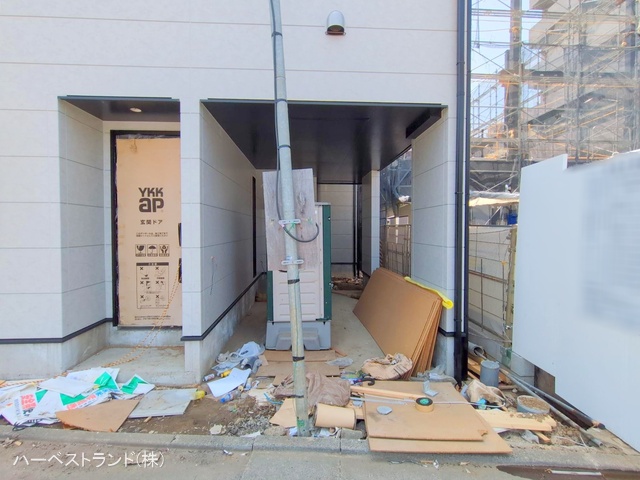 神奈川県川崎市幸区塚越２丁目の新築戸建て外構写真 2025年5月19日撮影