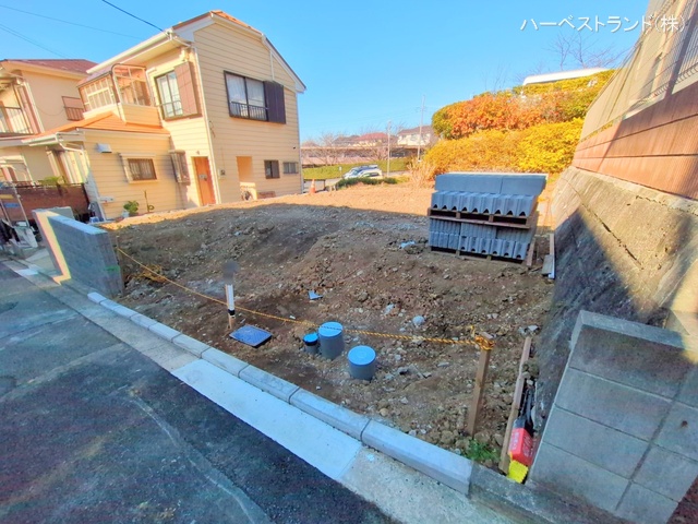 神奈川県横浜市都筑区川和町の新築戸建て更地・土地写真 2025年1月13日撮影