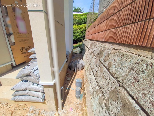 神奈川県横浜市都筑区川和町の新築戸建て外構写真 2025年8月17日撮影