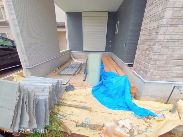 神奈川県川崎市麻生区王禅寺西8丁目の新築戸建て外構写真 2025年8月13日撮影