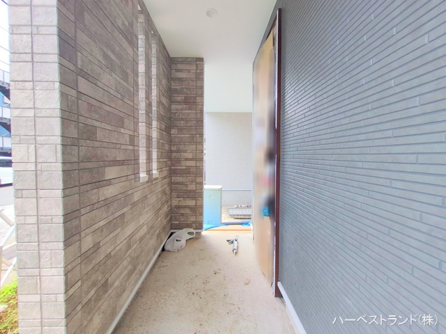 神奈川県川崎市麻生区王禅寺西8丁目の新築戸建て外構写真 2025年8月13日撮影