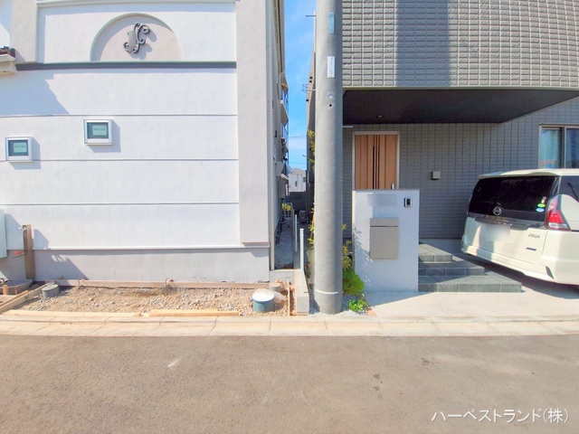 神奈川県相模原市中央区上溝４丁目の新築戸建て外構写真 2025年8月3日撮影