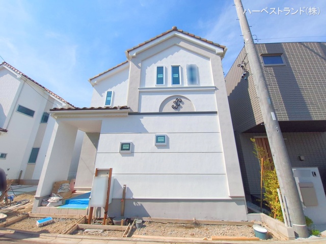 神奈川県相模原市中央区上溝４丁目の新築戸建て外構写真 2025年8月3日撮影