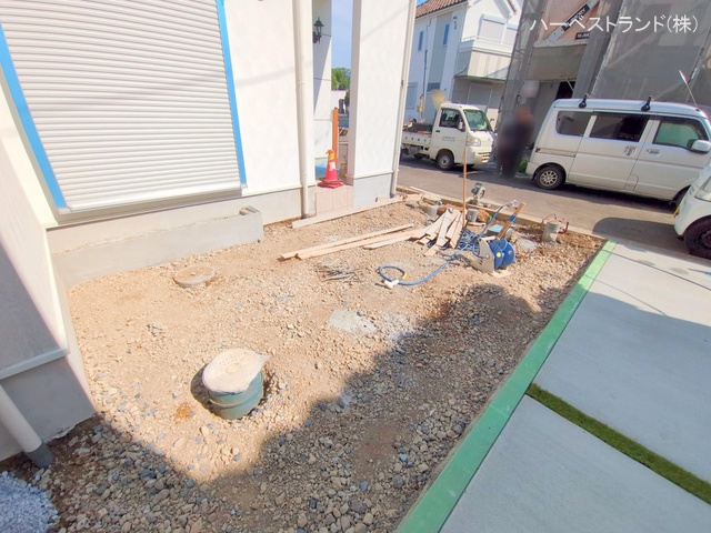 神奈川県相模原市中央区上溝４丁目の新築戸建て外構写真 2025年8月3日撮影