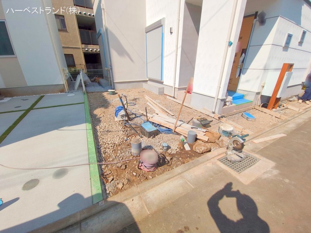 神奈川県相模原市中央区上溝４丁目の新築戸建て外構写真 2025年8月3日撮影