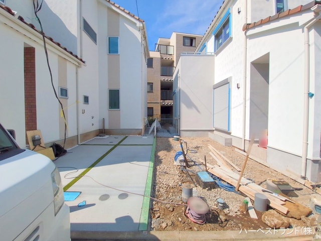 神奈川県相模原市中央区上溝４丁目の新築戸建て外構写真 2025年8月3日撮影