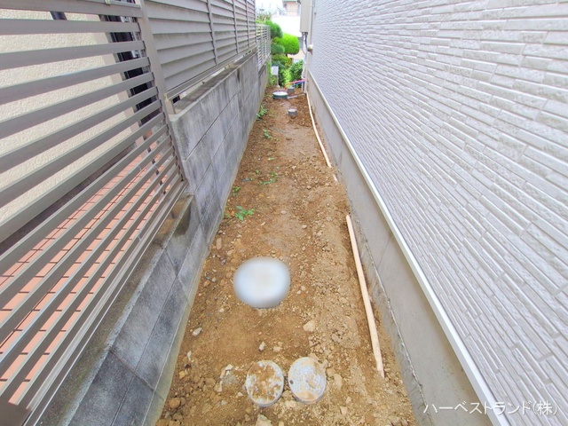神奈川県川崎市麻生区王禅寺西３丁目の新築戸建て外構写真 2025年10月21日撮影
