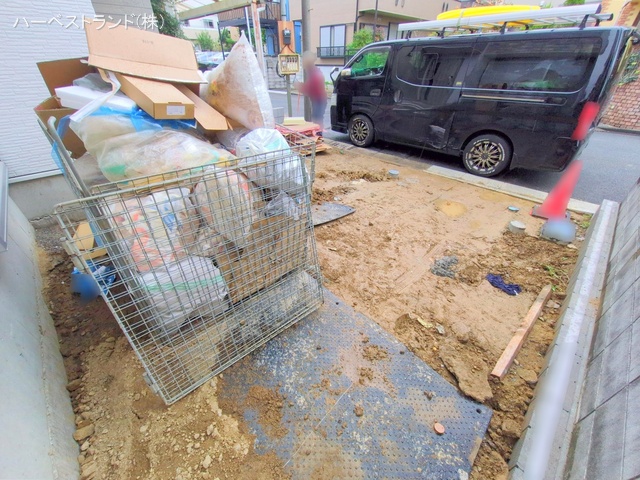 神奈川県川崎市麻生区王禅寺西３丁目の新築戸建て外構写真 2025年10月21日撮影