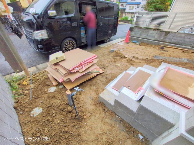 神奈川県川崎市麻生区王禅寺西３丁目の新築戸建て外構写真 2025年10月21日撮影
