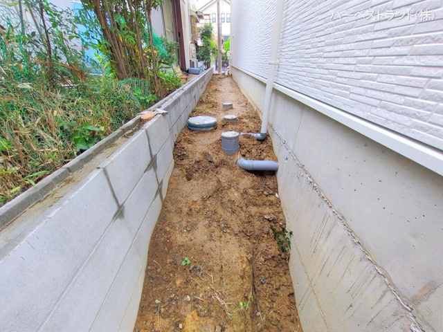 神奈川県川崎市麻生区王禅寺西３丁目の新築戸建て外構写真 2025年10月21日撮影