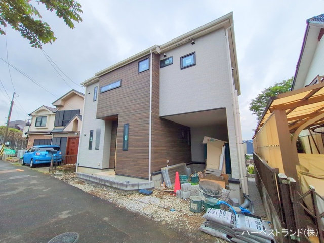 神奈川県横浜市旭区二俣川２丁目の新築戸建て外構写真 2025年5月11日撮影