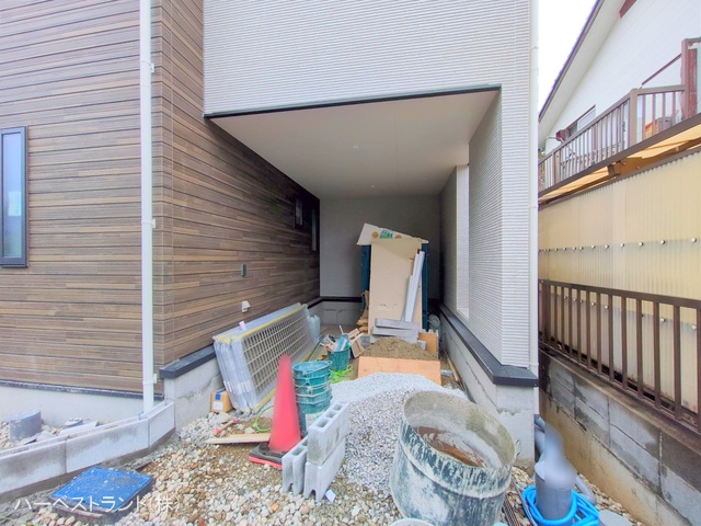 神奈川県横浜市旭区二俣川２丁目の新築戸建て外構写真 2025年5月11日撮影