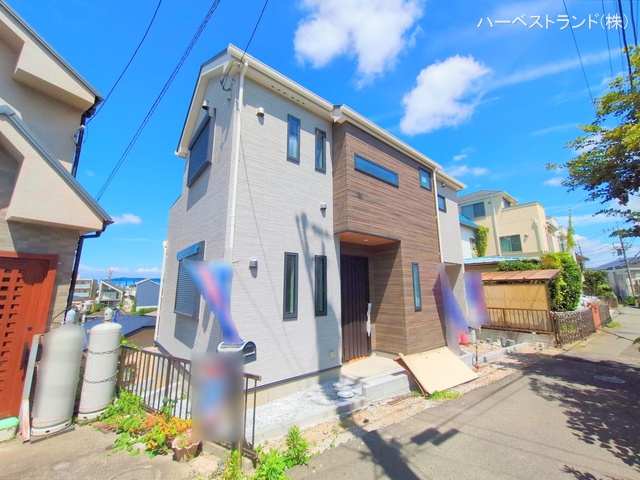 神奈川県横浜市旭区二俣川２丁目の新築戸建て外構写真 2025年7月9日撮影