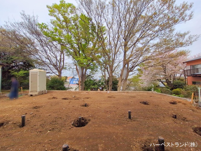 神奈川県横浜市鶴見区東寺尾東台の新築戸建て更地・土地写真 2025年4月9日撮影
