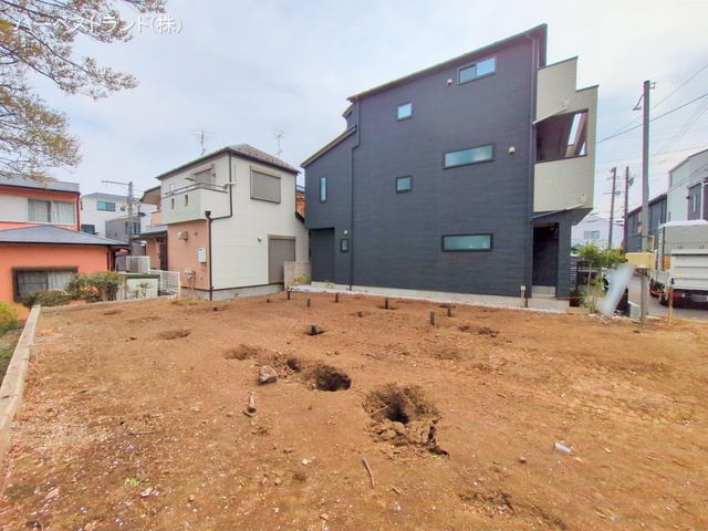 神奈川県横浜市鶴見区東寺尾東台の新築戸建て更地・土地写真 2025年4月9日撮影