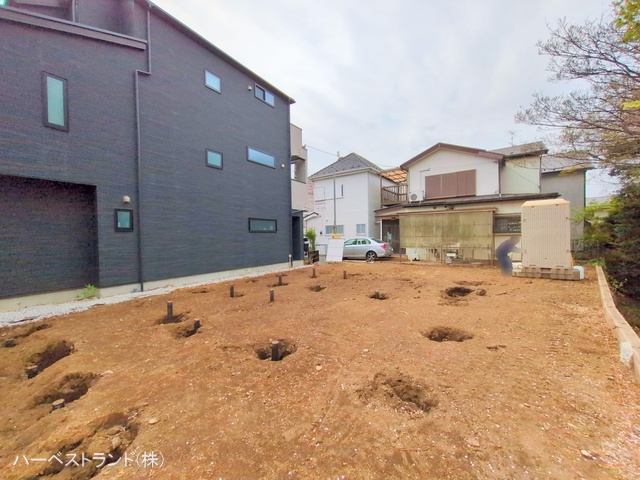 神奈川県横浜市鶴見区東寺尾東台の新築戸建て更地・土地写真 2025年4月9日撮影