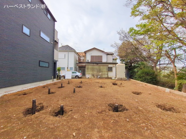 神奈川県横浜市鶴見区東寺尾東台の新築戸建て更地・土地写真 2025年4月9日撮影