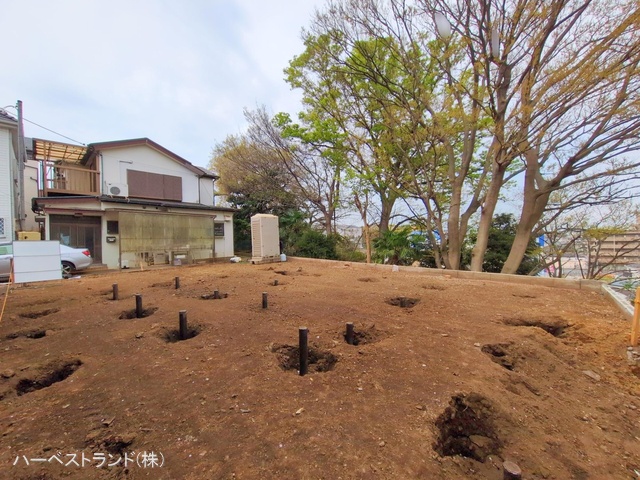 神奈川県横浜市鶴見区東寺尾東台の新築戸建て更地・土地写真 2025年4月9日撮影