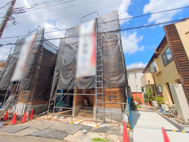 神奈川県座間市南栗原３丁目の新築戸建て上棟写真 2025年7月30日撮影