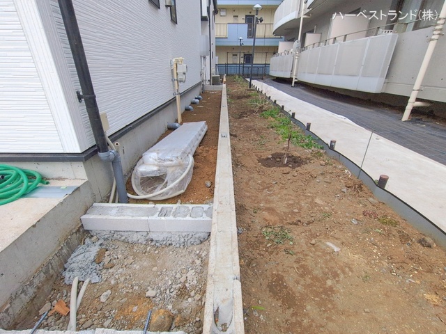 東京都立川市砂川町6丁目の新築戸建て外構写真 2026年1月20日撮影