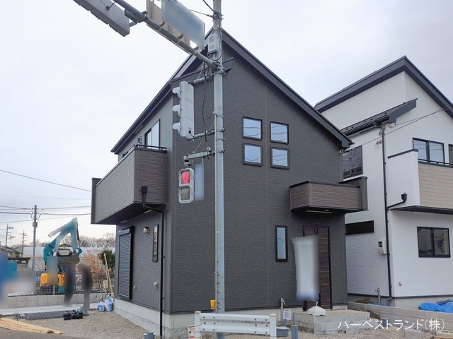 東京都立川市砂川町6丁目の新築戸建て外構写真 2026年1月20日撮影