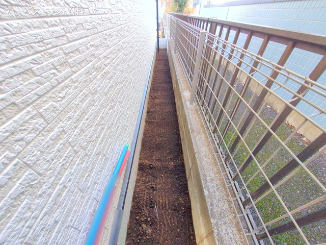 東京都立川市砂川町６丁目の新築戸建て外構写真 2025年12月17日撮影