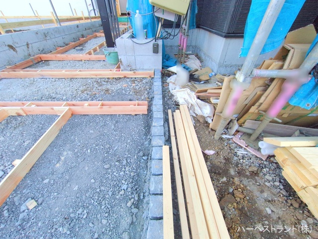 東京都立川市砂川町６丁目の新築戸建て外構写真 2025年12月17日撮影