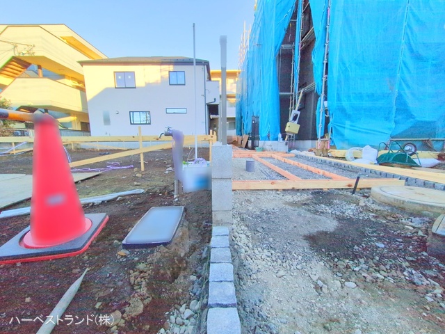 東京都立川市砂川町６丁目の新築戸建て外構写真 2025年12月17日撮影