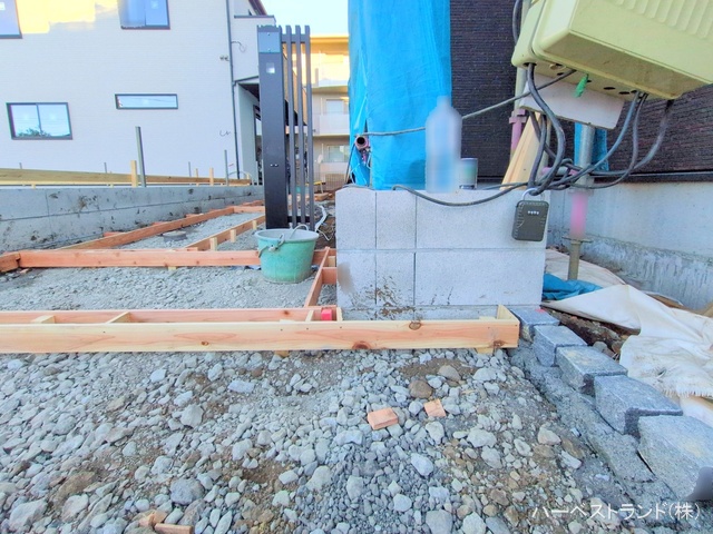 東京都立川市砂川町６丁目の新築戸建て外構写真 2025年12月17日撮影