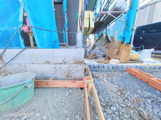 東京都立川市砂川町６丁目の新築戸建て外構写真 2025年12月17日撮影