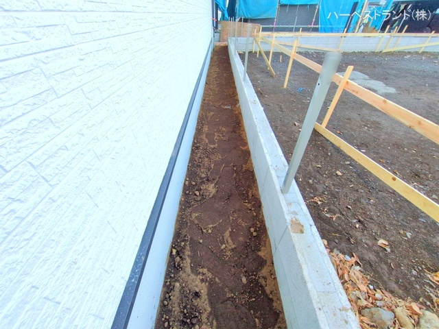 東京都立川市砂川町６丁目の新築戸建て外構写真 2025年12月17日撮影