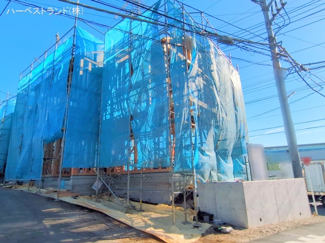 神奈川県相模原市中央区青葉2丁目の新築戸建て上棟写真 2025年12月9日撮影