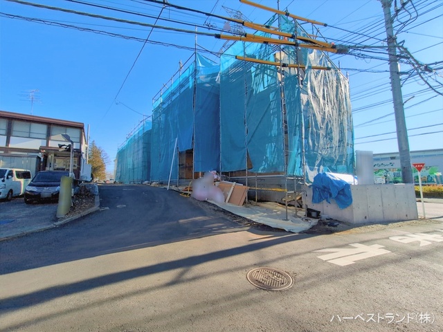 神奈川県相模原市中央区青葉2丁目の新築戸建て上棟写真 2026年1月7日撮影