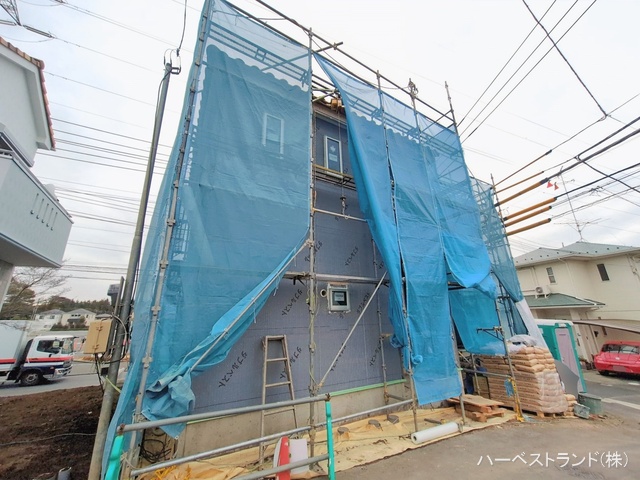 神奈川県相模原市中央区青葉2丁目の新築戸建てシート写真 2026年1月27日撮影