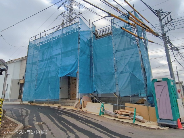神奈川県相模原市中央区青葉2丁目の新築戸建てシート写真 2026年2月23日撮影