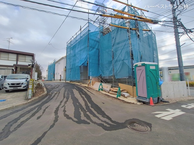 神奈川県相模原市中央区青葉2丁目の新築戸建てシート写真 2026年2月23日撮影