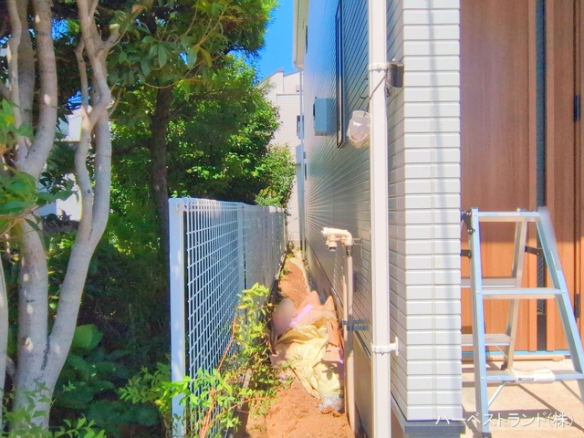 神奈川県横浜市港北区篠原北１丁目の新築戸建て外構写真 2025年7月23日撮影