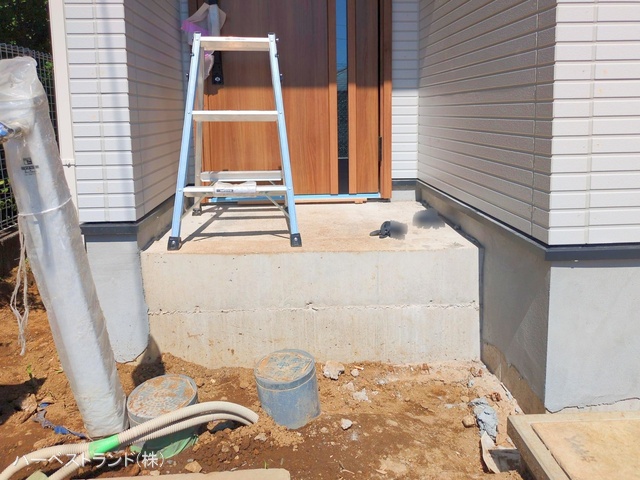 神奈川県横浜市港北区篠原北１丁目の新築戸建て外構写真 2025年7月23日撮影