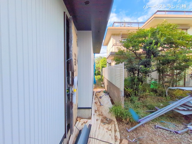 神奈川県横浜市都筑区荏田南３丁目の新築戸建て外構写真 2025年9月24日撮影