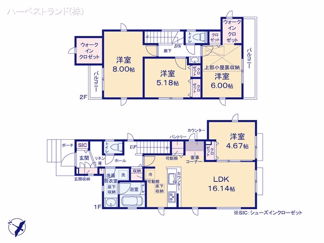 新築戸建て 八王子市並木町4期 間取図