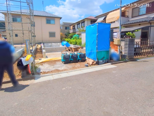 神奈川県相模原市南区南台４丁目の新築戸建て基礎写真 2025年7月30日撮影